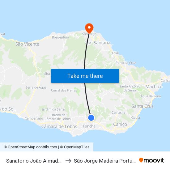 Sanatório João Almada  D to São Jorge Madeira Portugal map