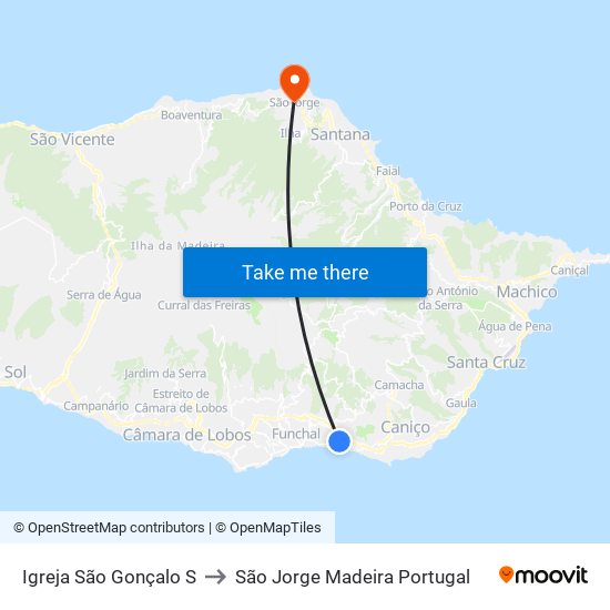 Igreja São Gonçalo  S to São Jorge Madeira Portugal map