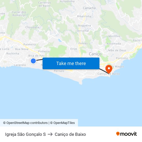 Igreja São Gonçalo  S to Caniço de Baixo map