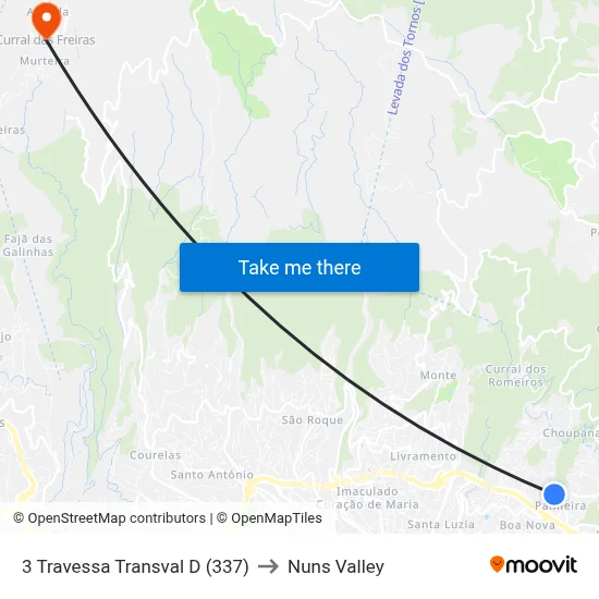 3 Travessa Transval  D (337) to Nuns Valley map