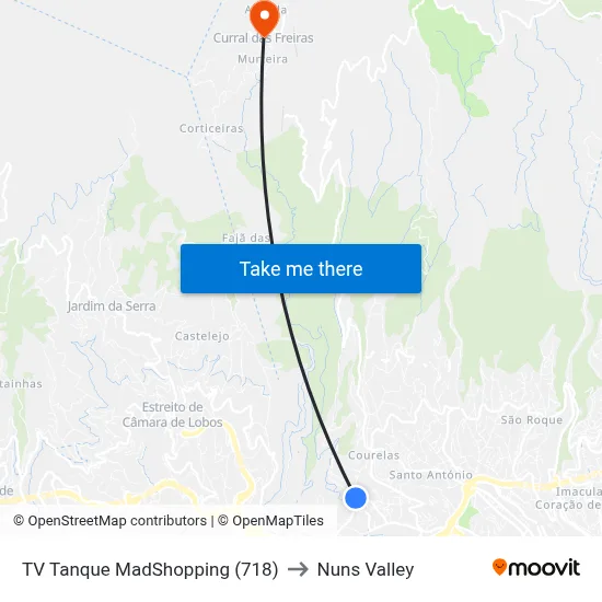 TV Tanque  MadShopping (718) to Nuns Valley map