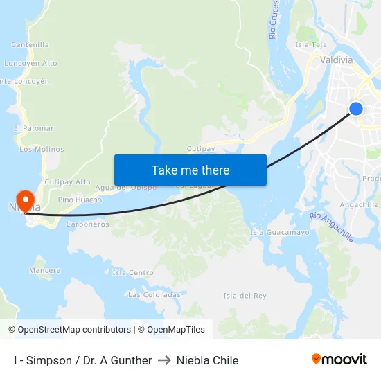 I - Simpson / Dr. A Gunther to Niebla Chile map