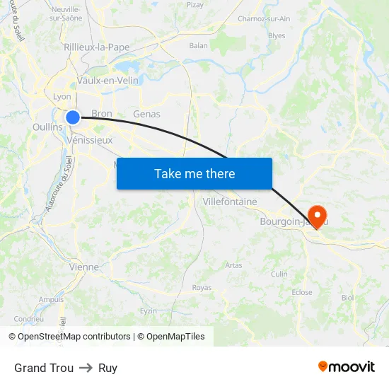 Grand Trou to Ruy map