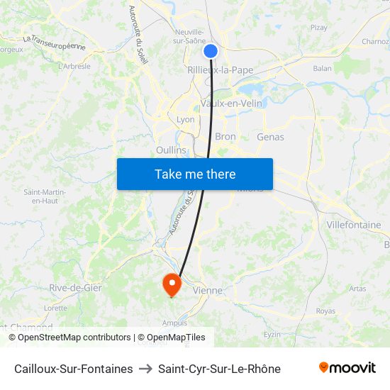 Cailloux-Sur-Fontaines to Saint-Cyr-Sur-Le-Rhône map