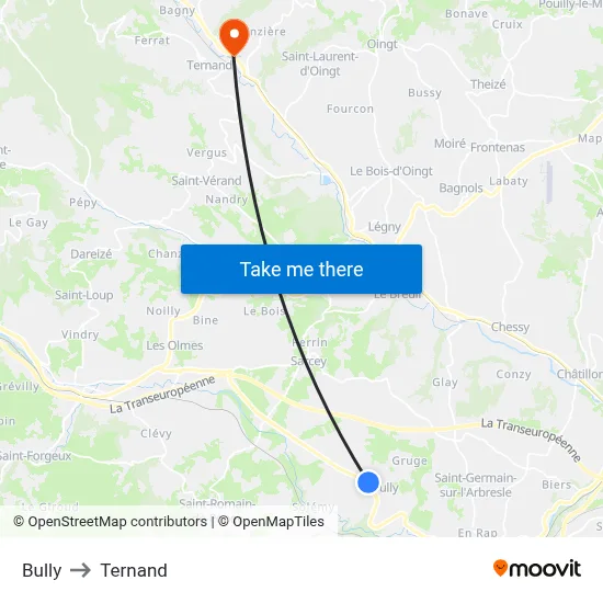Bully to Ternand map