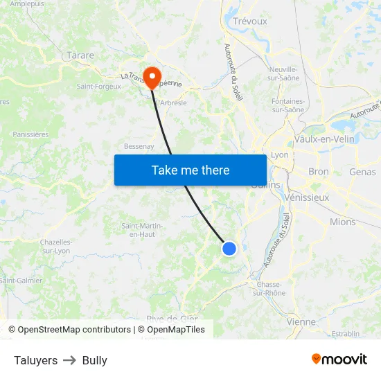 Taluyers to Bully map