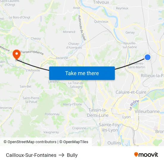 Cailloux-Sur-Fontaines to Bully map