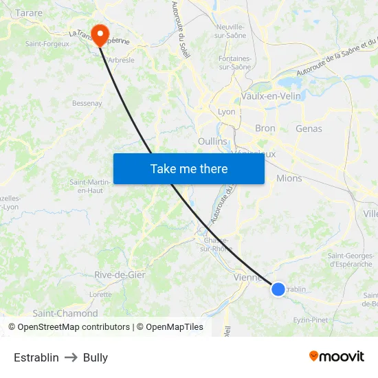 Estrablin to Bully map