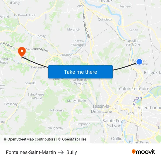 Fontaines-Saint-Martin to Bully map