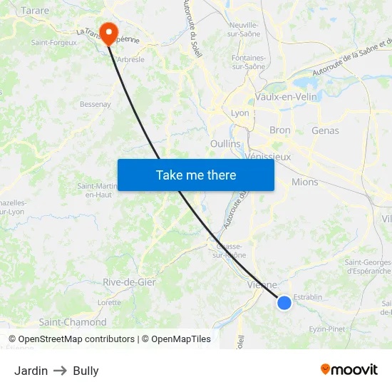 Jardin to Bully map