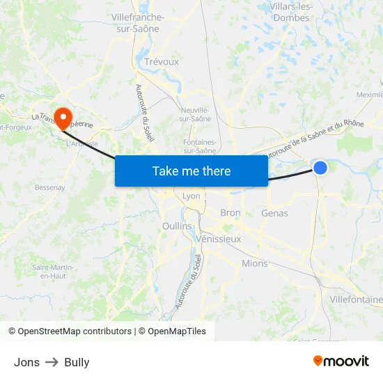 Jons to Bully map