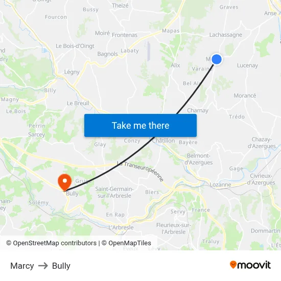 Marcy to Bully map