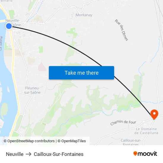 Neuville to Cailloux-Sur-Fontaines map