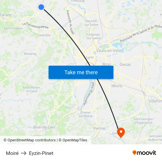 Moiré to Eyzin-Pinet map