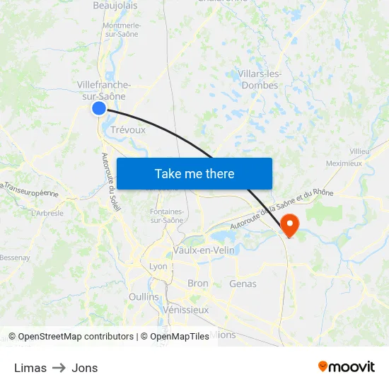 Limas to Jons map
