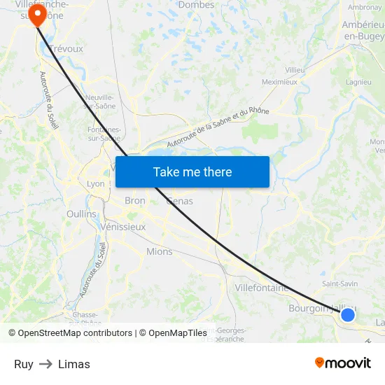Ruy to Limas map