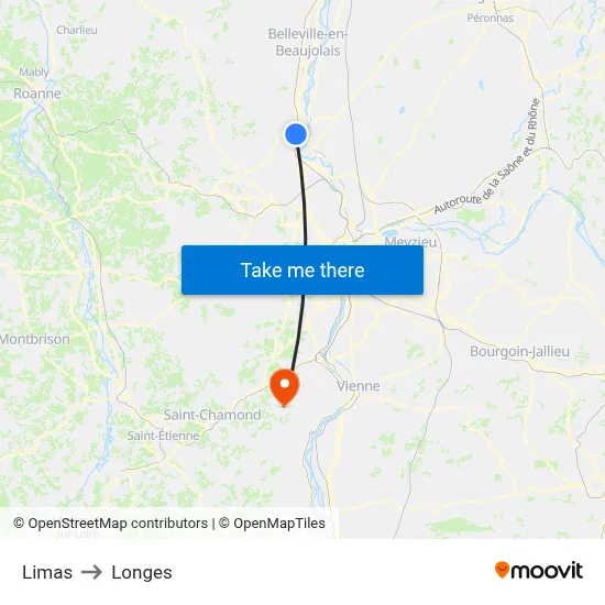 Limas to Longes map