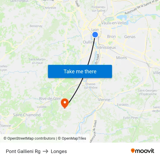 Pont Gallieni Rg to Longes map