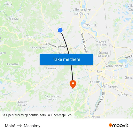 Moiré to Messimy map