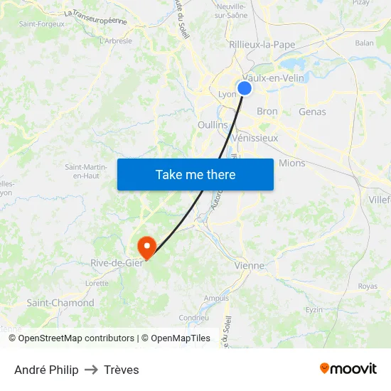 André Philip to Trèves map