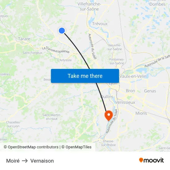 Moiré to Vernaison map