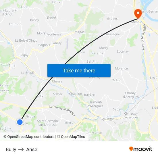 Bully to Anse map