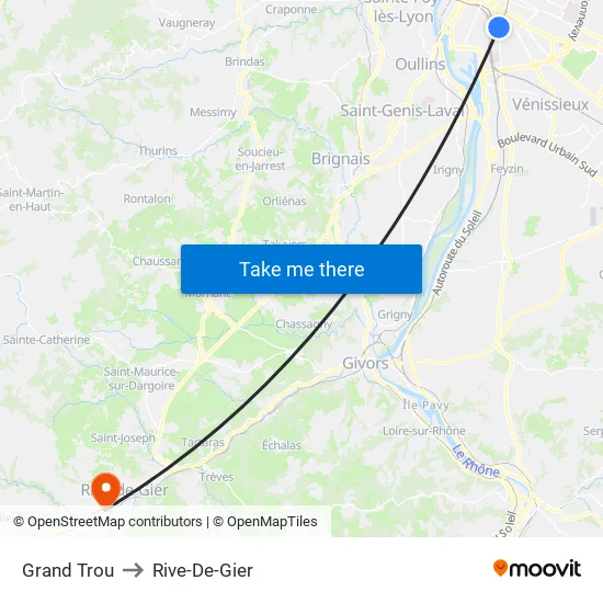 Grand Trou to Rive-De-Gier map