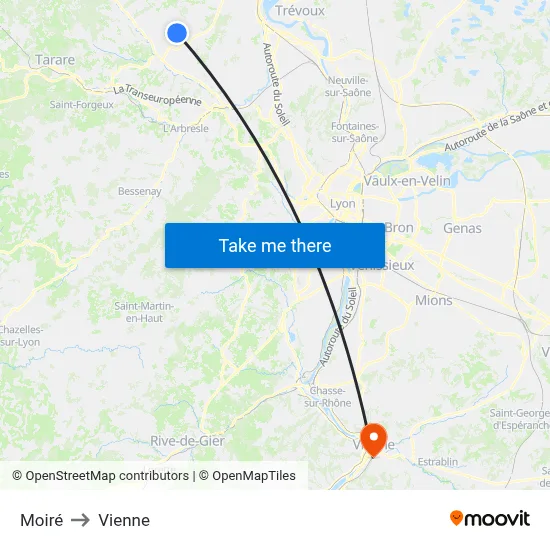 Moiré to Vienne map