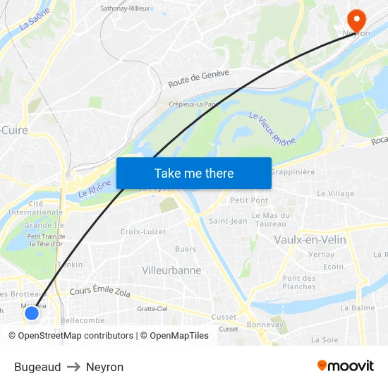 Bugeaud to Neyron map