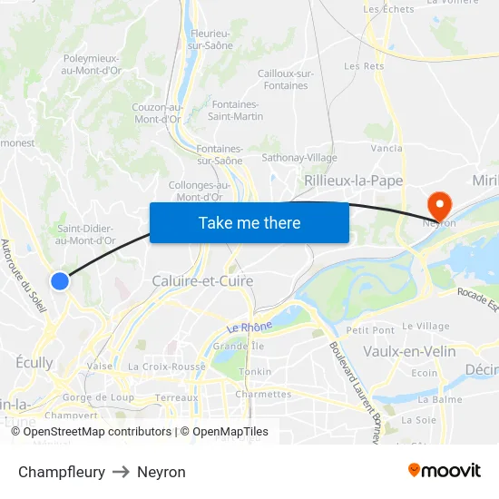 Champfleury to Neyron map