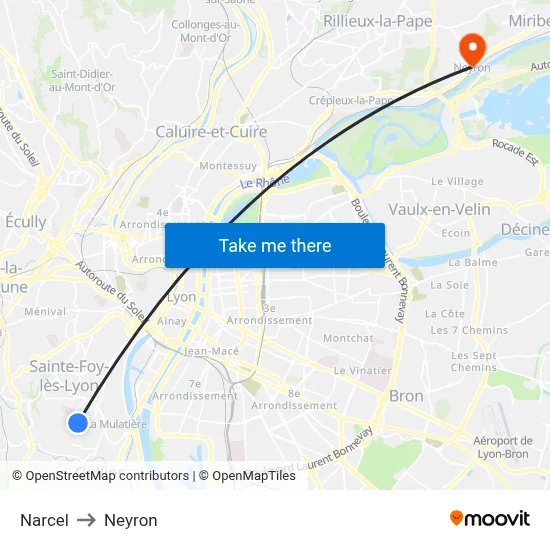Narcel to Neyron map