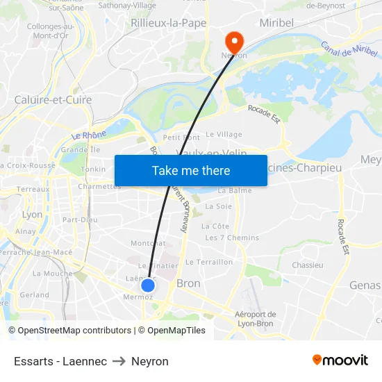 Essarts - Laennec to Neyron map