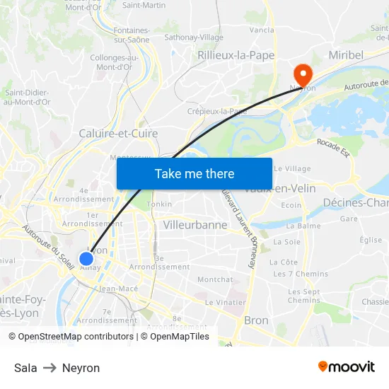 Sala to Neyron map