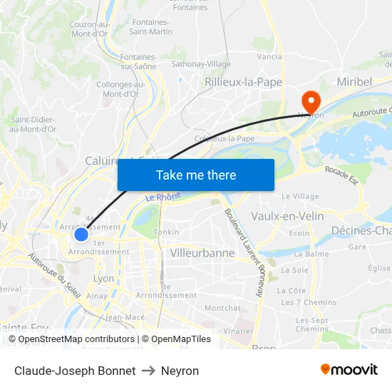 Claude-Joseph Bonnet to Neyron map
