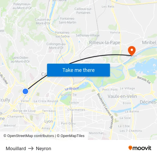 Mouillard to Neyron map