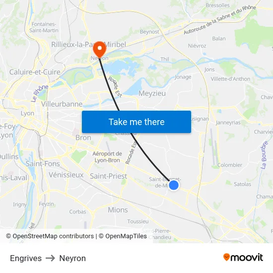 Engrives to Neyron map