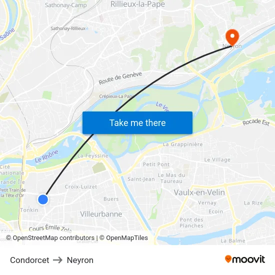Condorcet to Neyron map