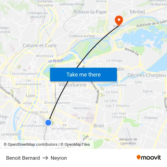 Benoit Bernard to Neyron map