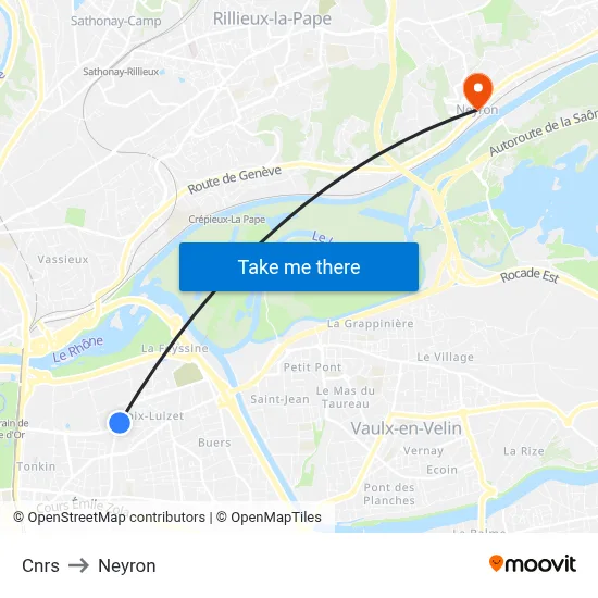 Cnrs to Neyron map