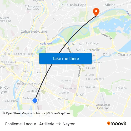 Challemel-Lacour - Artillerie to Neyron map