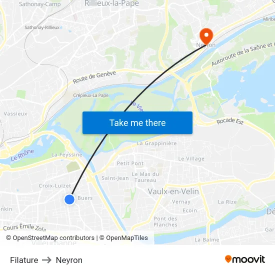 Filature to Neyron map