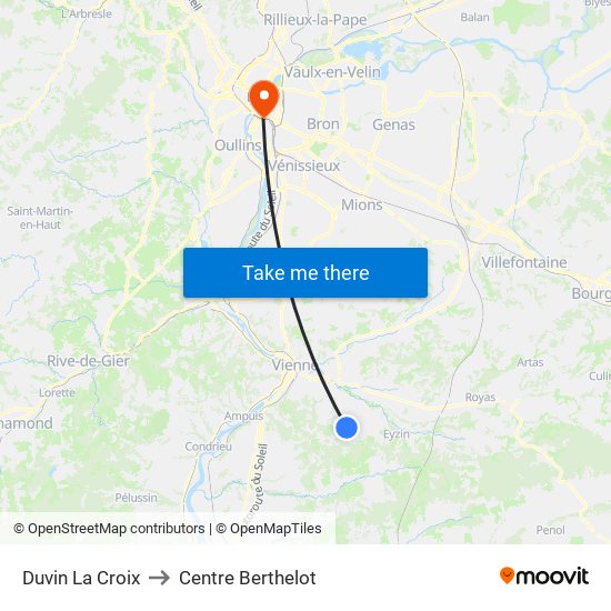 Duvin La Croix to Centre Berthelot map