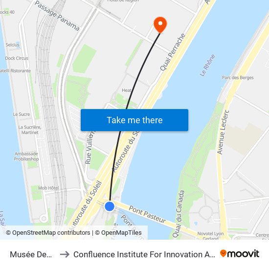 Musée Des Confluences to Confluence Institute For Innovation And Creative Strategies In Architecture map