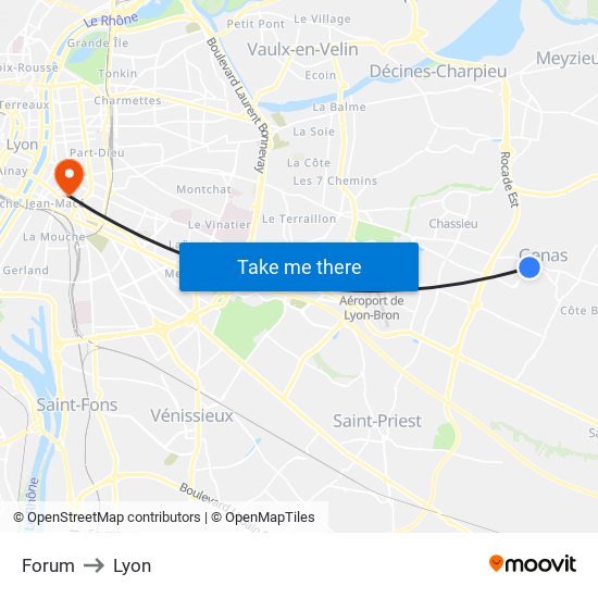 Forum to Lyon map