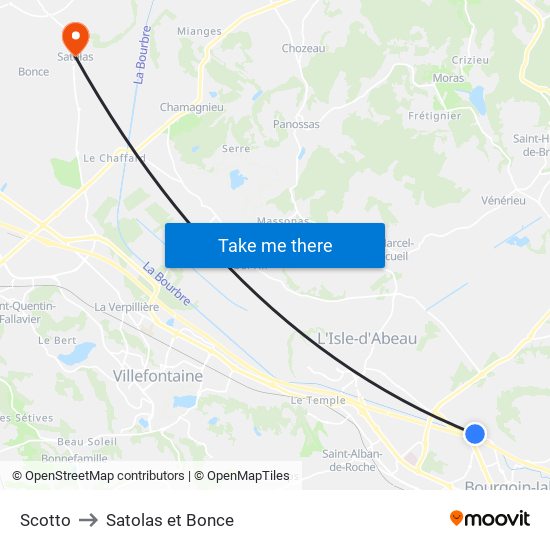 Scotto to Satolas et Bonce map