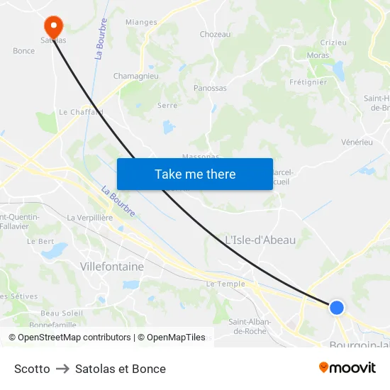 Scotto to Satolas et Bonce map
