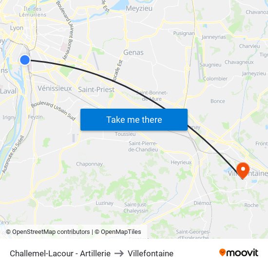 Challemel-Lacour - Artillerie to Villefontaine map