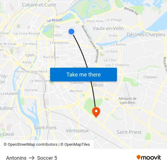 Antonins to Soccer 5 map