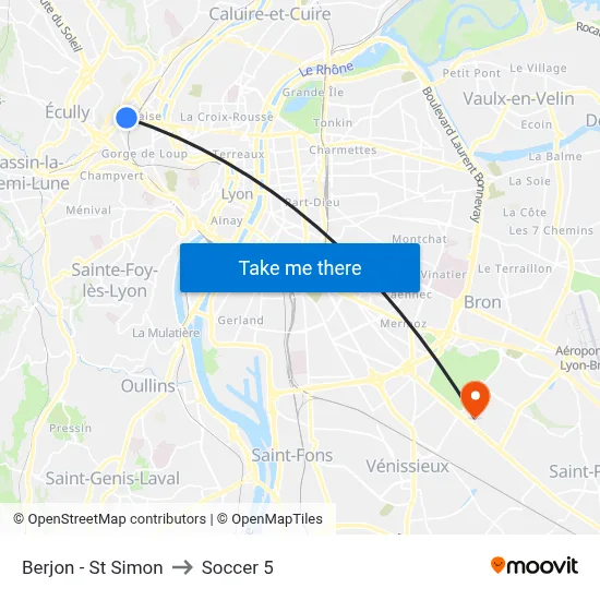 Berjon - St Simon to Soccer 5 map