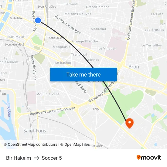Bir Hakeim to Soccer 5 map